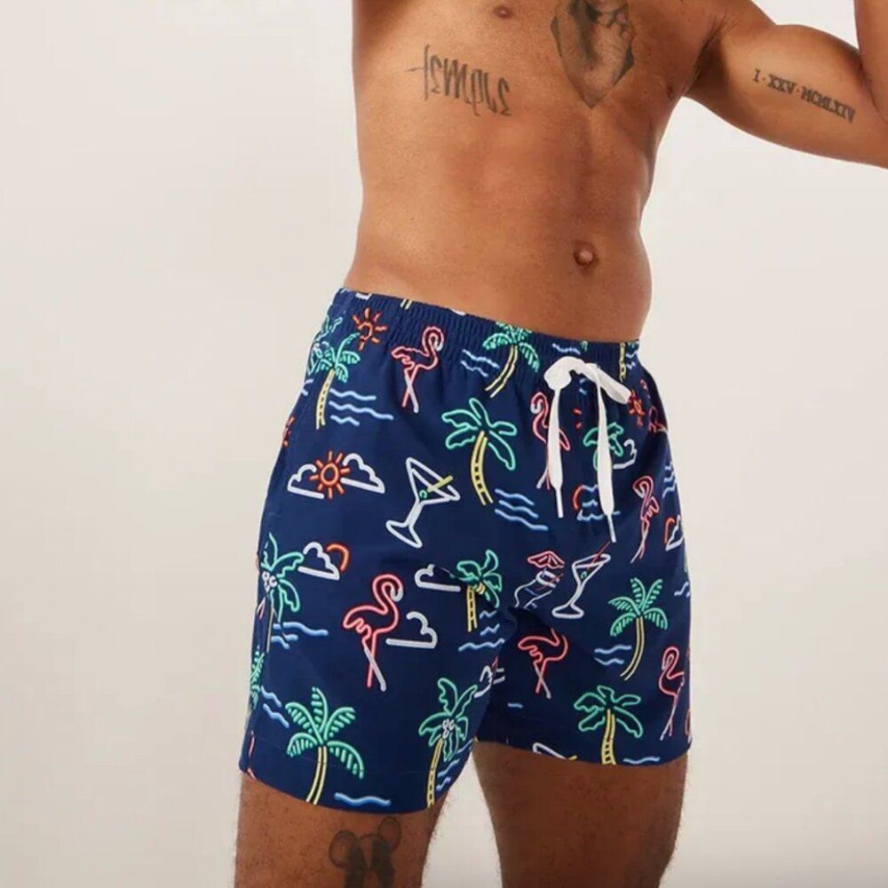 Chubbies Men The Neon Lights Classic Swim Trunk Size XXL